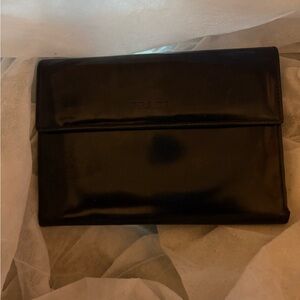 Prada Black Leather Wallet with‎ Minimalist Design